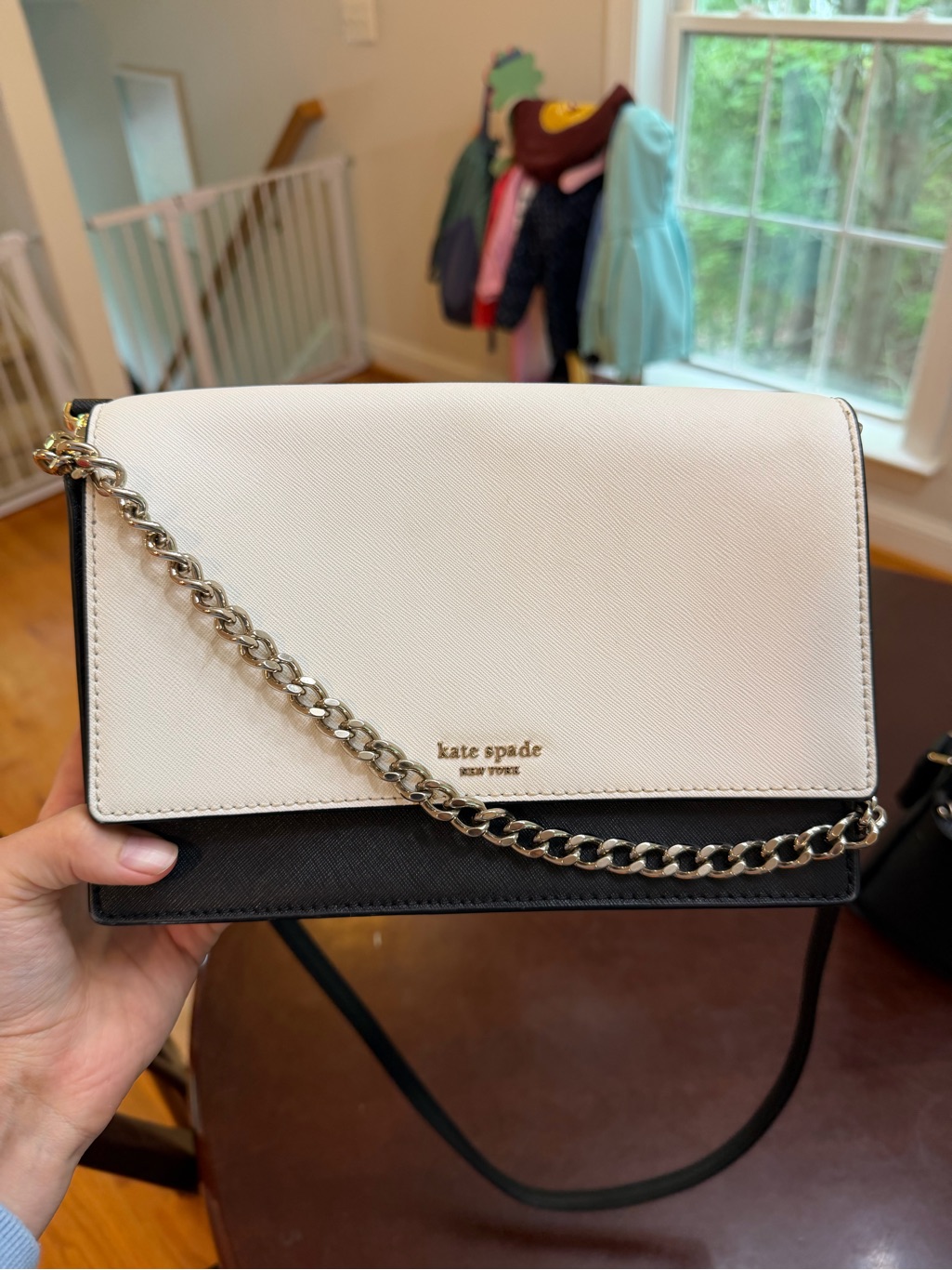 Kate Spade Madison Willow Crossbody Bag - Cream And Black